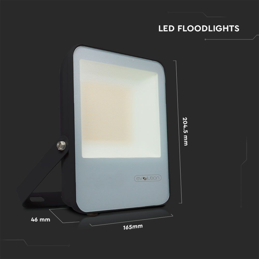 LED Reflektor LED/30W/230V 6400K IP65 crna
