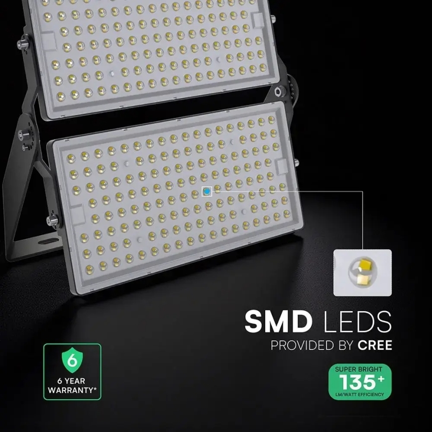LED reflektor LED/500W/230V 6500K IP65 siva