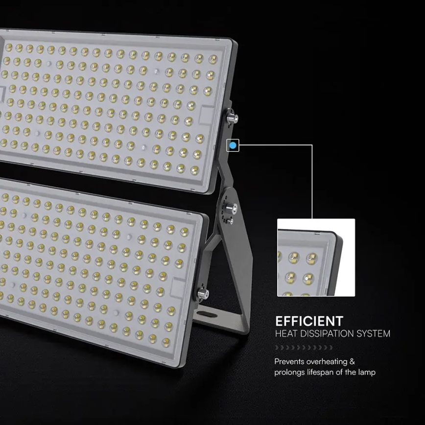 LED reflektor LED/500W/230V 6500K IP65 siva