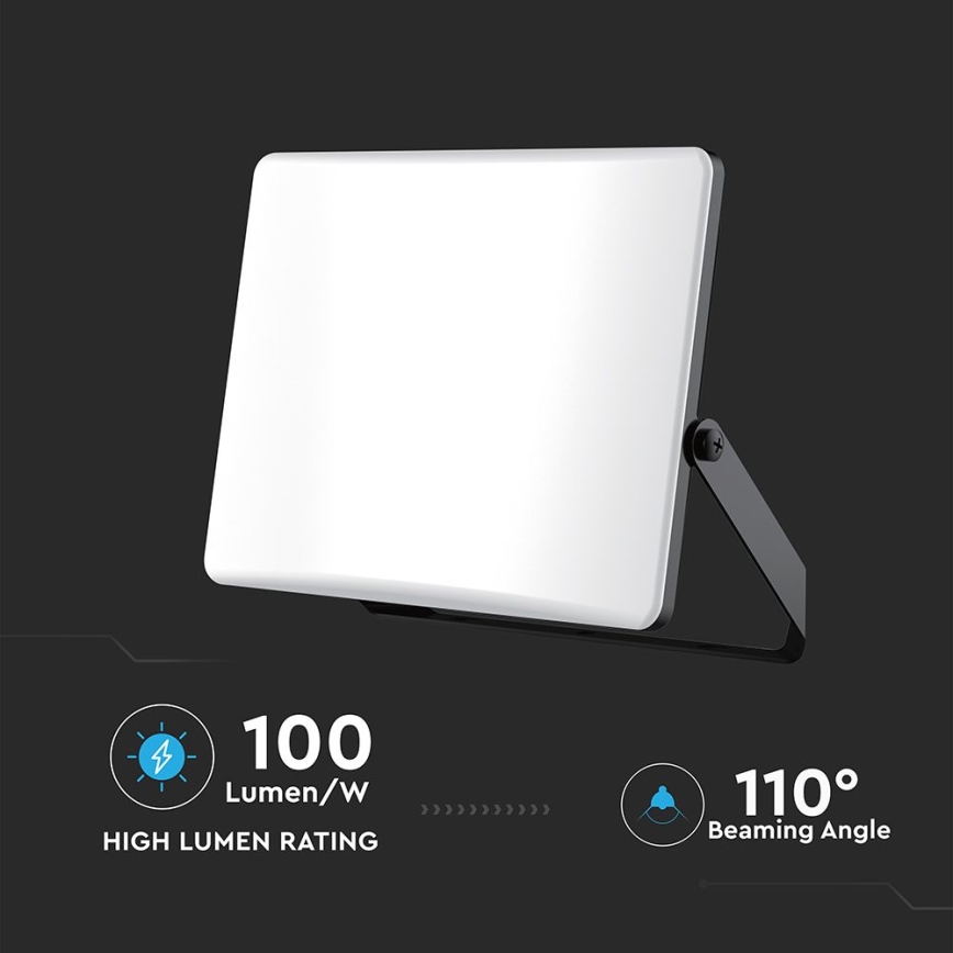 LED Reflektor LED/50W/230V 3000/4000/6500K IP65 crna