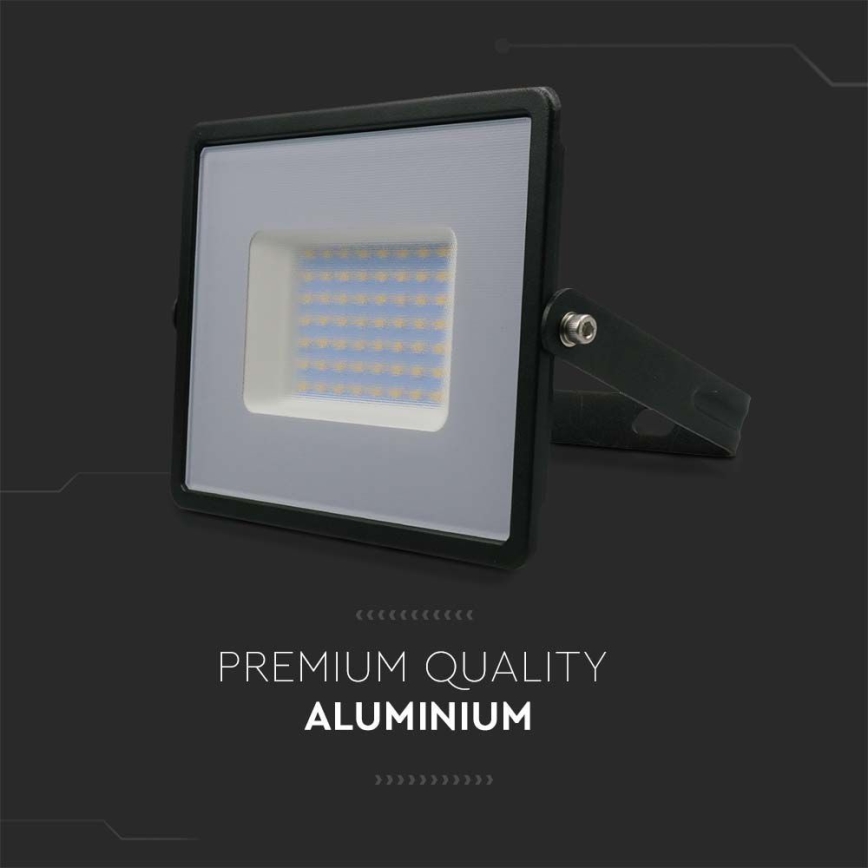 LED Reflektor LED/50W/230V 4000K IP65 crna