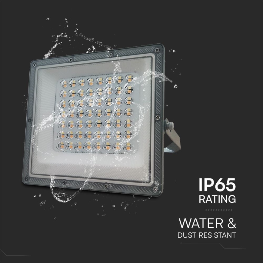 LED Reflektor LED/50W/230V IP65 3000/4000/6500K siva