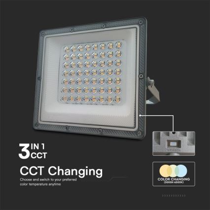 LED Reflektor LED/50W/230V IP65 3000/4000/6500K siva