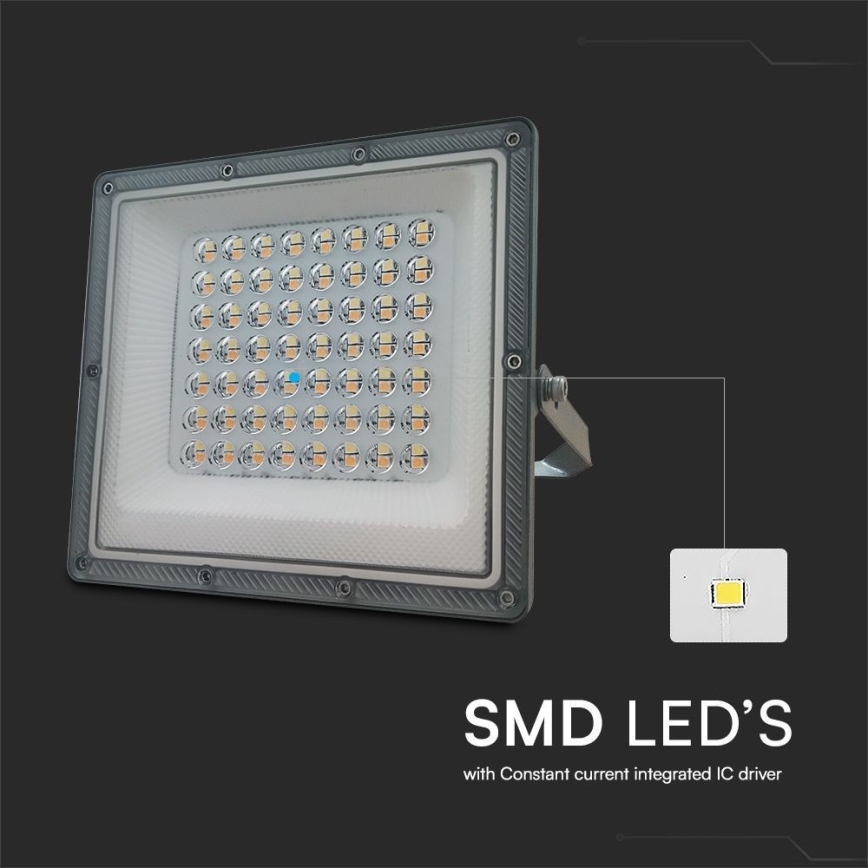 LED Reflektor LED/50W/230V IP65 3000/4000/6500K siva