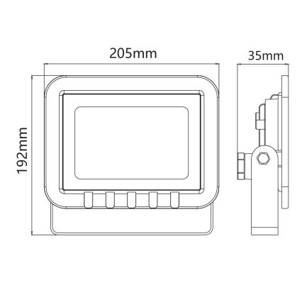 LED reflektor LED/50W/230V IP65