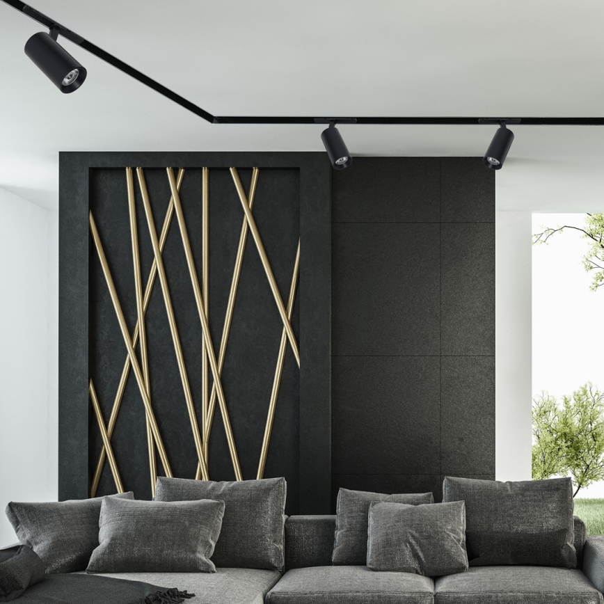 LED reflektorska svjetiljka za magnetski tračni sustav LED/10W/48V crna