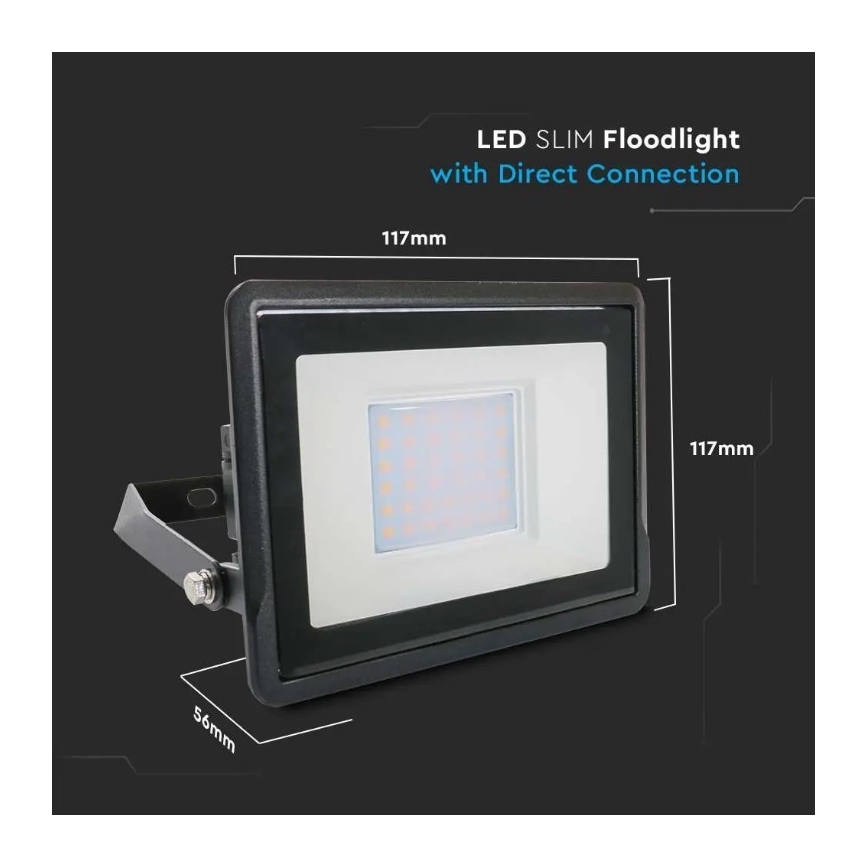 LED Reflektor s izravnim priključivanjem SAMSUNG CHIP LED/30W/230V IP65 4000K