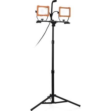 LED reflektor s postoljem 2xLED/30W/230V 4000K IP65 u boji narančaste i crne