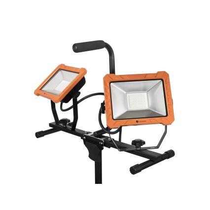 LED reflektor s postoljem 2xLED/30W/230V 4000K IP65 u boji narančaste i crne