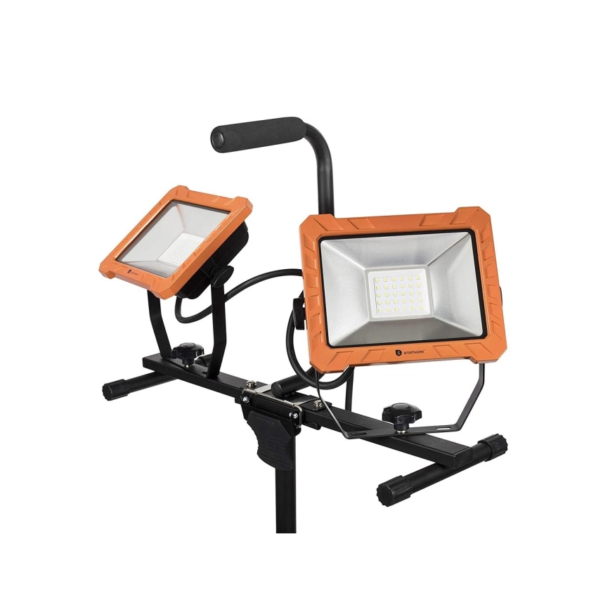LED reflektor s postoljem 2xLED/30W/230V 4000K IP65 u boji narančaste i crne