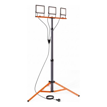 LED reflektor s postoljem 3xLED/50W/230V 4500K IP65 crna/narančasta