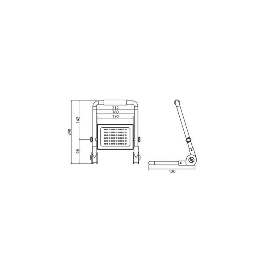 LED Reflektor s postoljem ADVIVE WORK LED/50W/230V IP65
