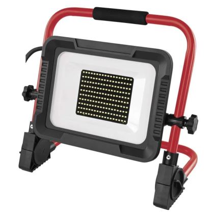 LED reflektor s postoljem ELION LED/100W/230V 4000K IP65 crvena/crna