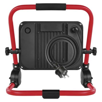 LED reflektor s postoljem ELION LED/100W/230V 4000K IP65 crvena/crna