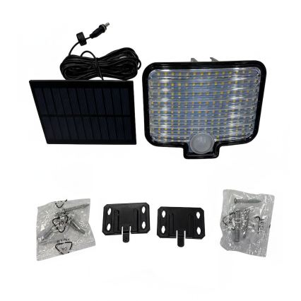 LED reflektor sa senzorom i solarnim panelom ALEX LED/5,5W/3,7V 1200 mAh IP44