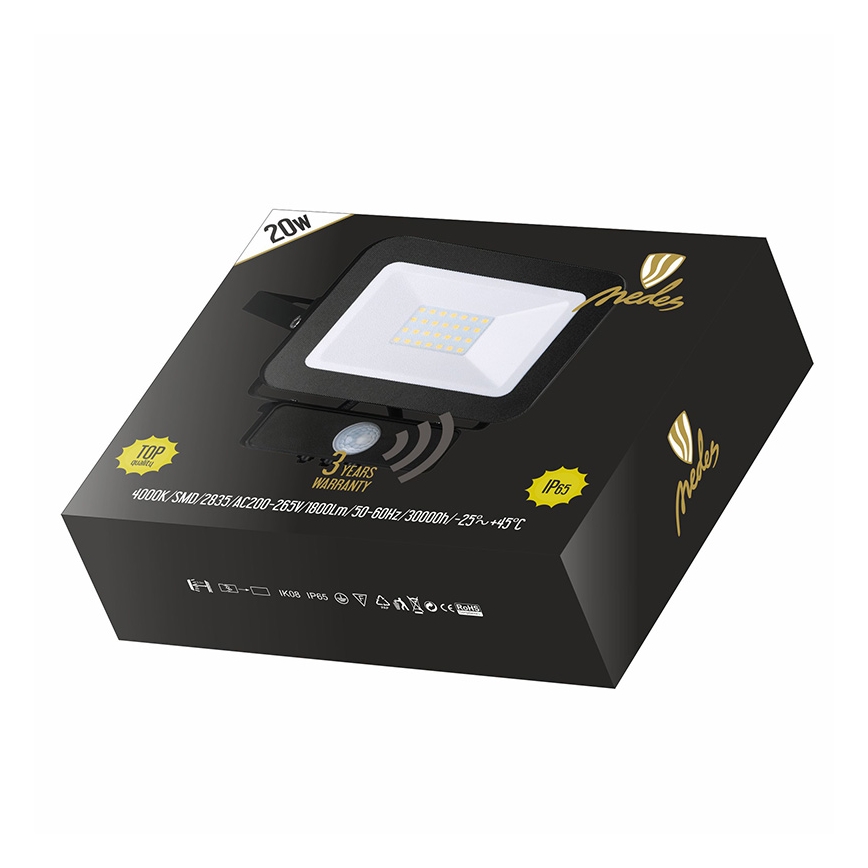 LED Reflektor sa senzorom LED/20W/230V IP65