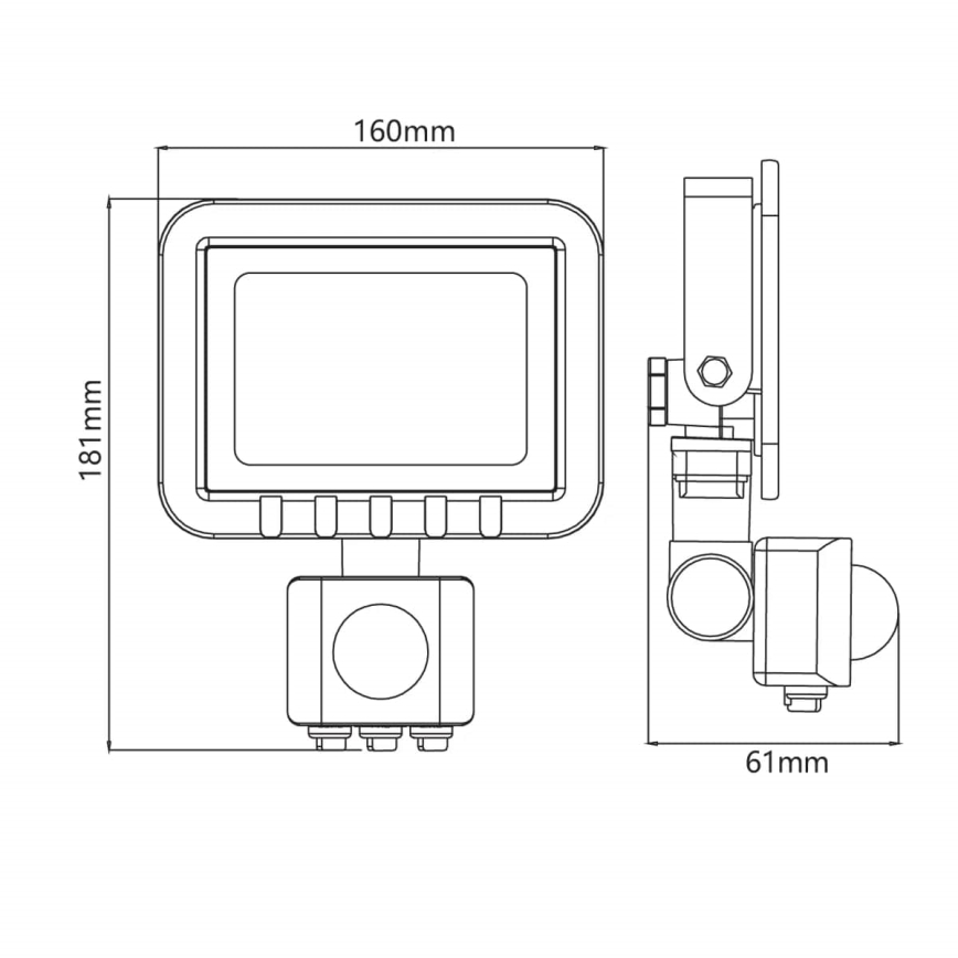 LED Reflektor sa senzorom LED/30W/230V IP65