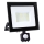LED Reflektor sa senzorom LED/50W/230V 6500K IP44 crna