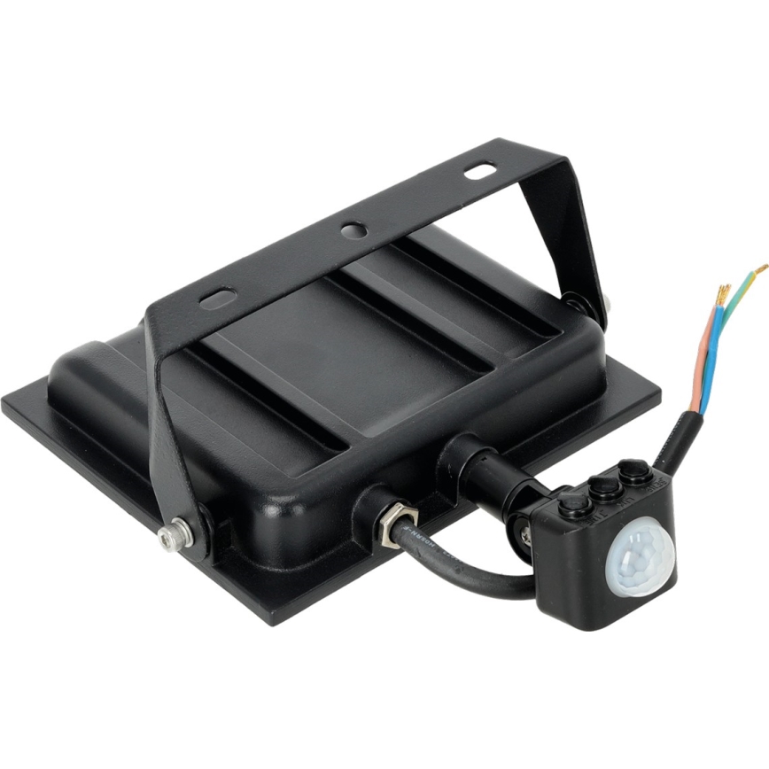 LED Reflektor sa senzorom LED/50W/230V 6500K IP44 crna