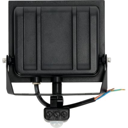LED Reflektor sa senzorom LED/50W/230V 6500K IP44 crna