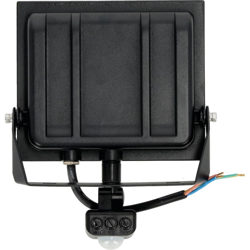 LED Reflektor sa senzorom LED/50W/230V 6500K IP44 crna