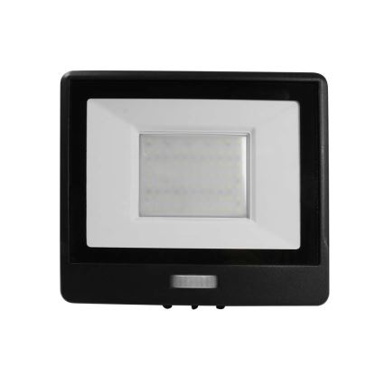 LED Reflektor sa senzorom LED/50W/230V 6500K IP65 crna
