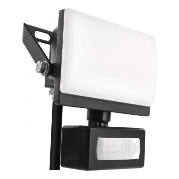 LED reflektor sa senzorom pokreta i sumraka TAMBO EVO LED/10W/230V 4000K IP44 crni