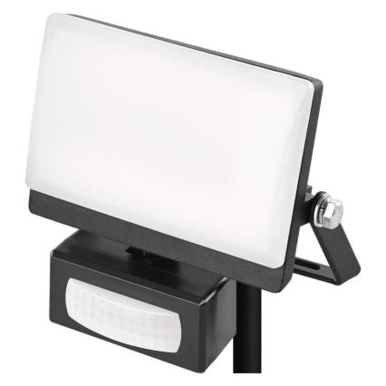 LED reflektor sa senzorom pokreta i sumraka TAMBO EVO LED/10W/230V 4000K IP44 crni