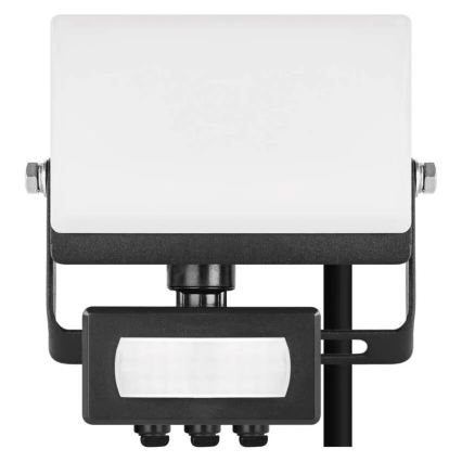 LED reflektor sa senzorom pokreta i sumraka TAMBO EVO LED/10W/230V 4000K IP44 crni
