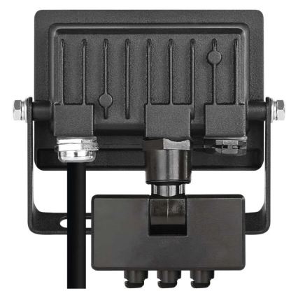 LED reflektor sa senzorom pokreta i sumraka TAMBO EVO LED/10W/230V 4000K IP44 crni