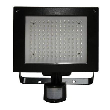 LED Reflektor sa senzorom T274 117xLED/9W crni IP44