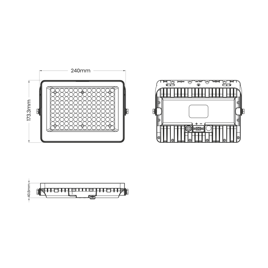 LED reflektor s solarnim panelom FOCUS LED/100W/15000 mAh 3,2V 6000K IP65 + daljinski upravljač