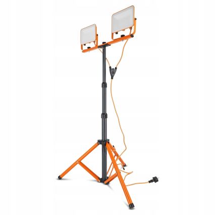 LED reflektor sa stalkom 2xLED/50W/230V 4500K IP65 narančasta