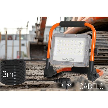 LED Reflektor sa stalkom LED/50W/230V 5000K IP65 narančasta