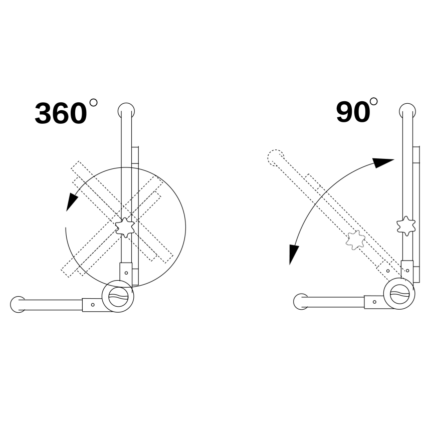LED Reflektor sa stalkom LED/50W/230V 5000K IP65 narančasta