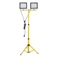 LED Reflektor sa stalkom TIGRA 2xLED/100W/230V 4000K IP54 crna/žuta