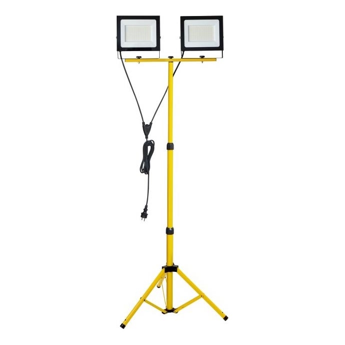 LED Reflektor sa stalkom TIGRA 2xLED/100W/230V 4000K IP54 crna/žuta
