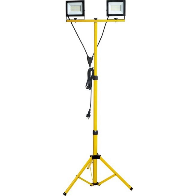 LED Reflektor sa stalkom TIGRA 2xLED/50W/230V 4000K IP54 crna/žuta