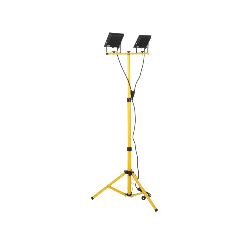 LED Reflektor sa stalkom TIGRA 2xLED/50W/230V 4000K IP54 crna/žuta