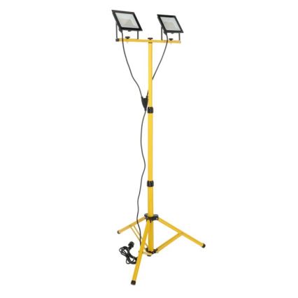 LED Reflektor sa stalkom TIGRA 2xLED/50W/230V 4000K IP54 crna/žuta
