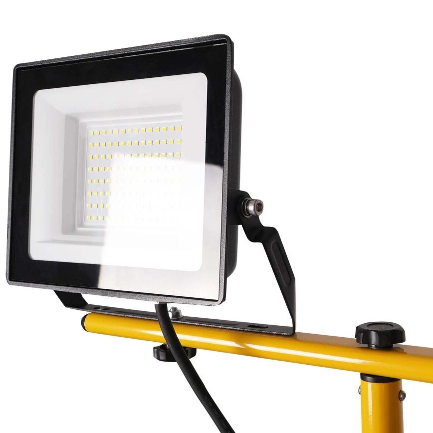 LED reflektor sa stativom 2xLED/50W/230V 6500K IP65 žuta