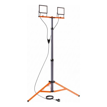 LED reflektor sa stojanom 2xLED/50W/230V 4500K IP65 crna/narančasta