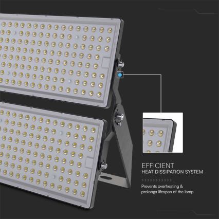 LED Reflektor SAMSUNG CHIP LED/500W/230V 6500K IP65 siva