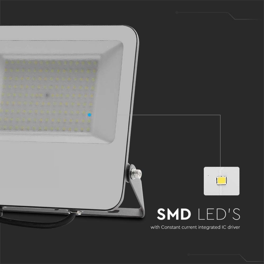 LED Reflektor SAMSUNG CHIP LED/100W/230V 4000K IP65 crna