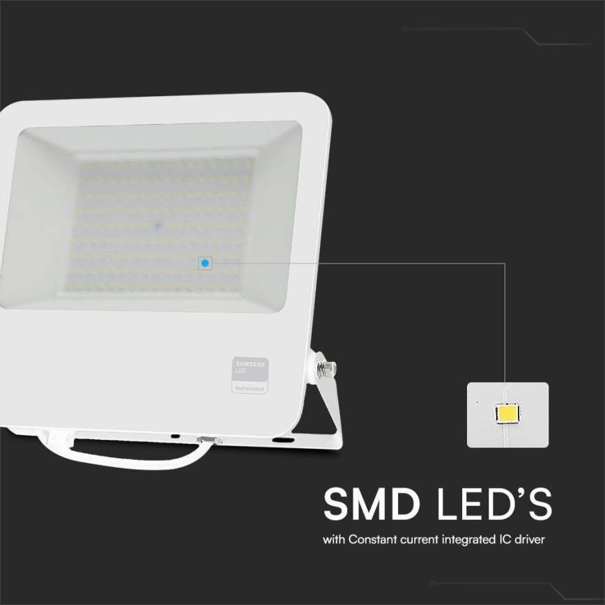 LED Reflektor SAMSUNG CHIP LED/100W/230V 6400K IP65 bijela