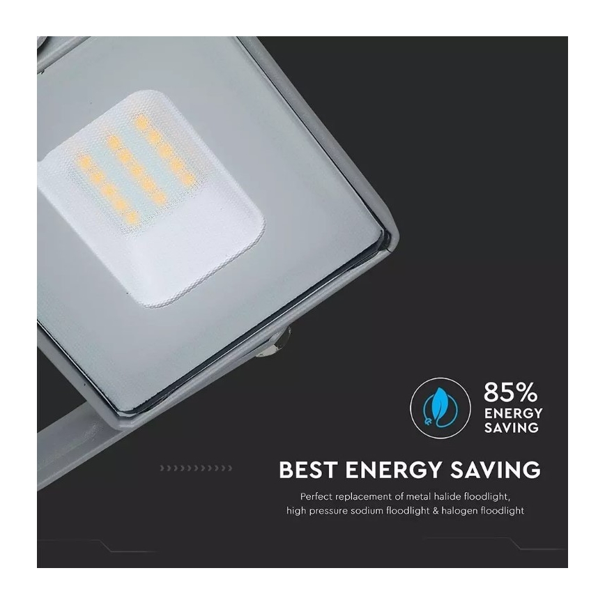 LED Reflektor SAMSUNG CHIP LED/10W/230V IP65 4000K siva