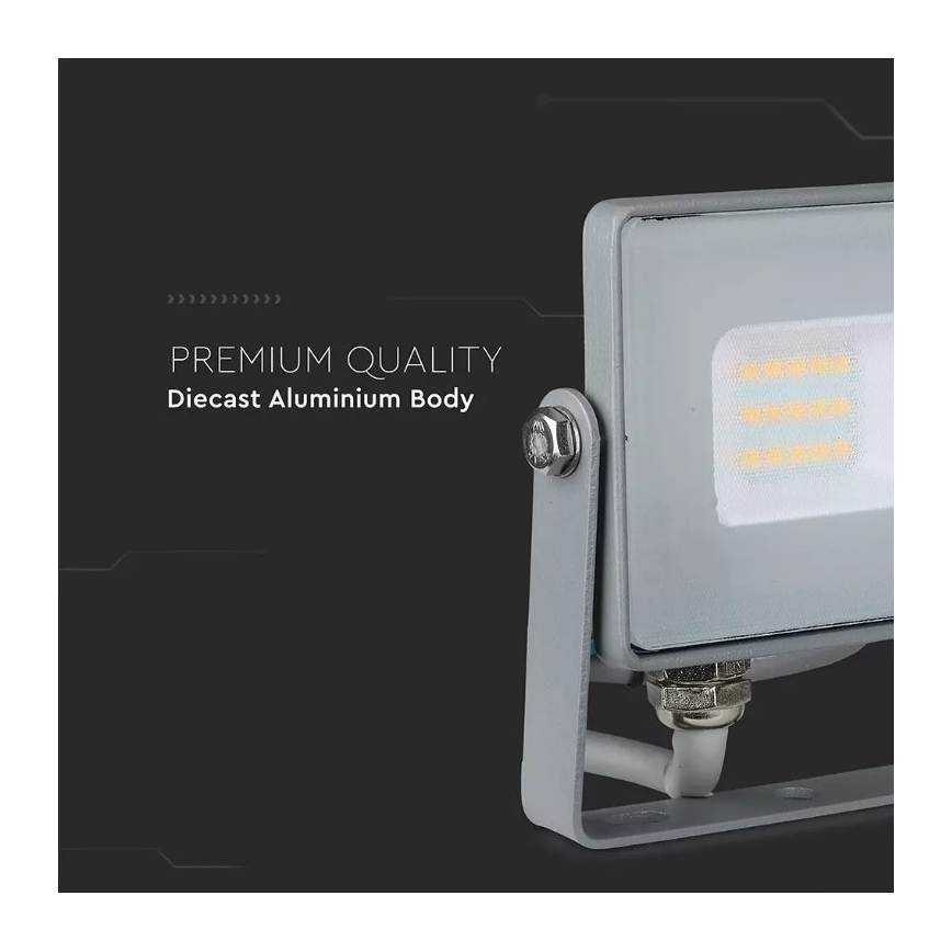 LED Reflektor SAMSUNG CHIP LED/10W/230V IP65 4000K siva