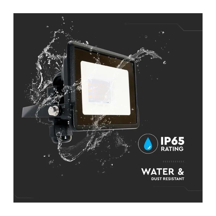 LED Reflektor SAMSUNG CHIP LED/10W/230V IP65 6500K crna