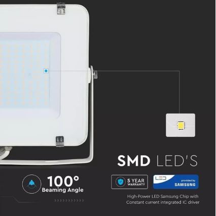 LED Reflektor SAMSUNG CHIP LED/150W/230V 3000K IP65 bijela