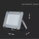 LED Reflektor SAMSUNG CHIP LED/150W/230V 6400K IP65 siva